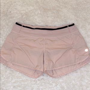 PINK LULU LEMON SHORTS WORN FEW TIMES